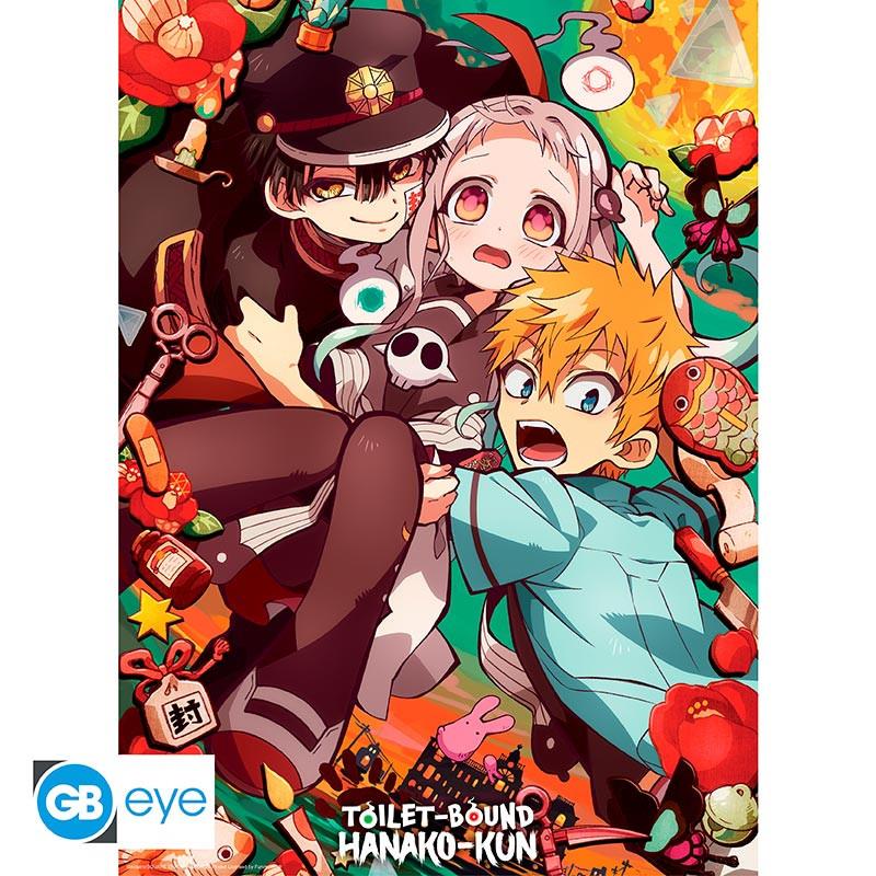 Toilet-Bound Hanako-Kun Chibi Poster "Kamome Academy" 52 x 38 cm