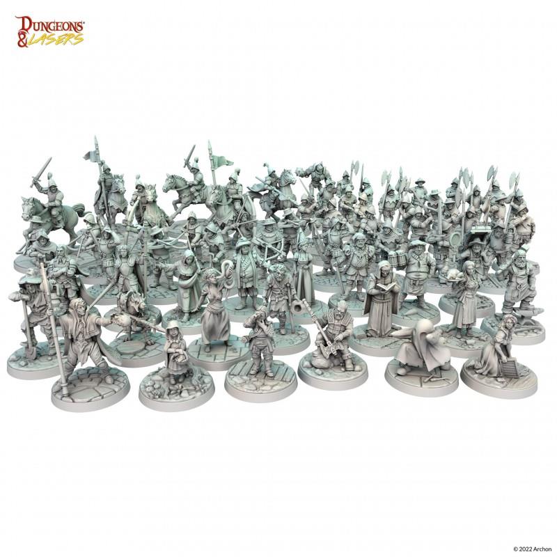 Dungeons & Lasers Townsfolk Miniature Pack