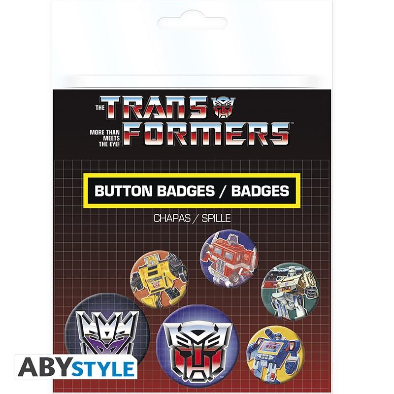 Transformers Anstecker-Set "Transformers First Generation"