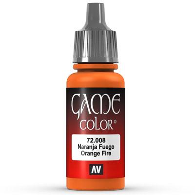 Vallejo Game Color: 008 Orange Fire, 17 ml