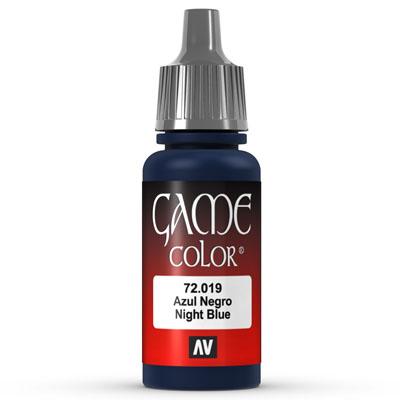Vallejo Game Color: 019 Night Blue, 17 ml