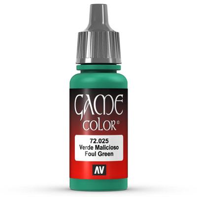 Vallejo Game Color: 025 Foul Green, 17 ml