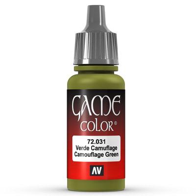 Vallejo Game Color: 031 Camouflage Green, 17 ml