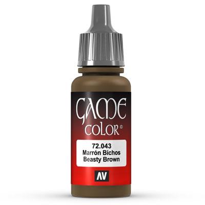 Vallejo Game Color: 043 Beasty Brown, 17 ml