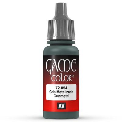 Vallejo Game Color: 054 Gunmetal Metal, 17 ml