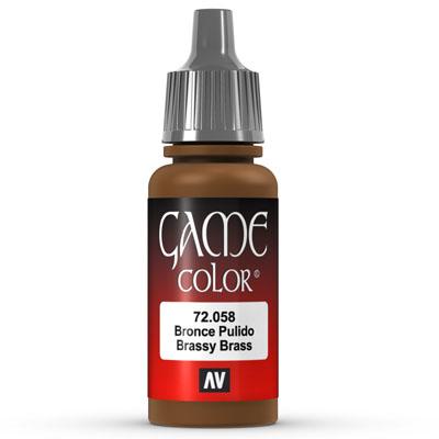 Vallejo Game Color: 058 Brassy Brass, 17 ml
