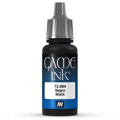 Vallejo Game Color Ink: 094 Ink Black, 17 ml