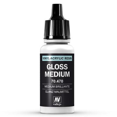 Vallejo Model Color: 190 Glanz Malmittel (Glossy Medium), 17 ml (470)