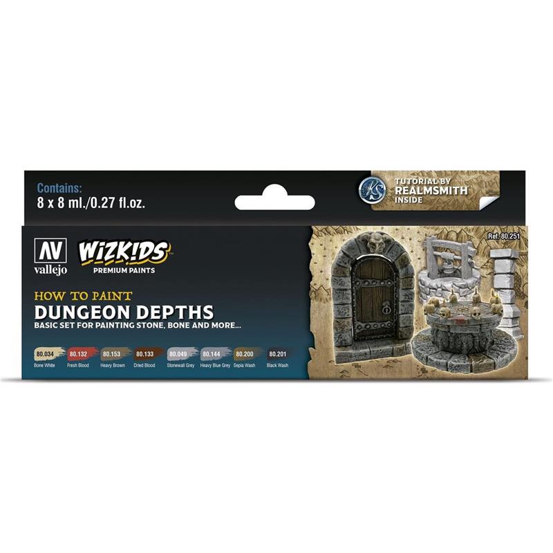 Vallejo Wizkids Premium: Dungeon Dephts (8ml) (8)