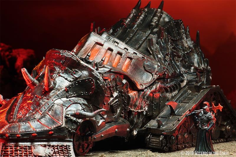 D&D Icons of the Realms Descent into Avernus Infernal War Machine Premium Figure - Case Incentive, Englisch