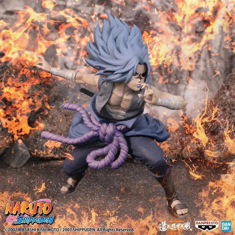 Naruto Shippuden PVC Statue Banpresto Figure Colosseum Uchiha Sasuke 11 cm