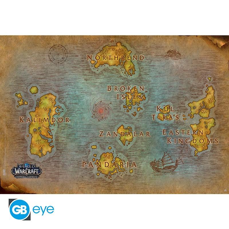 World of Warcraft Maxi Poster "Map" 91,5 x 61 cm