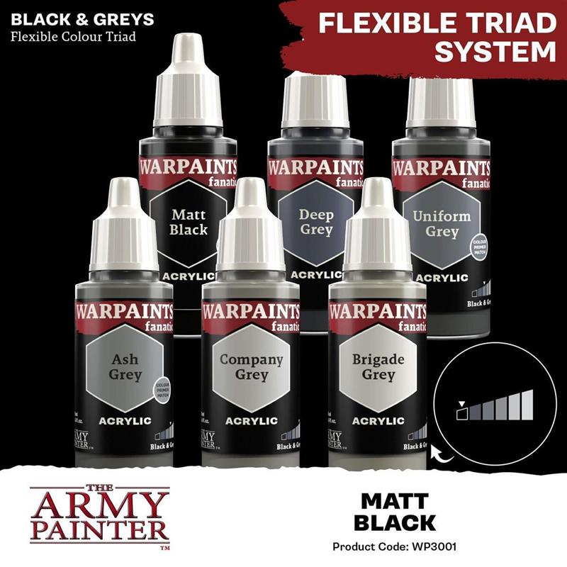 The Army Painter: Warpaints Fanatic: Matt Black (18 ml)