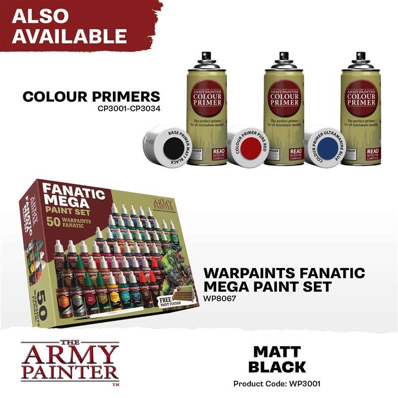 The Army Painter: Warpaints Fanatic: Matt Black (18 ml)