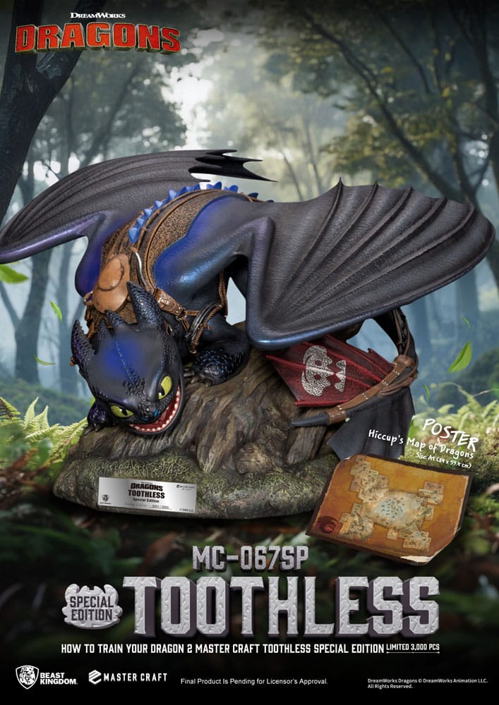 Drachenzähmen leicht gemacht 2 Master Craft Statue Toothless 38 cm