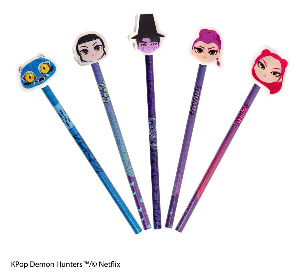 KPop Demon Hunters Bleistift & Radiergummi Serie 1