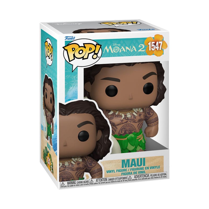 Vaiana 2 Disney POP! & Buddy Vinyl Figur Maui with Fish Hook 9 cm