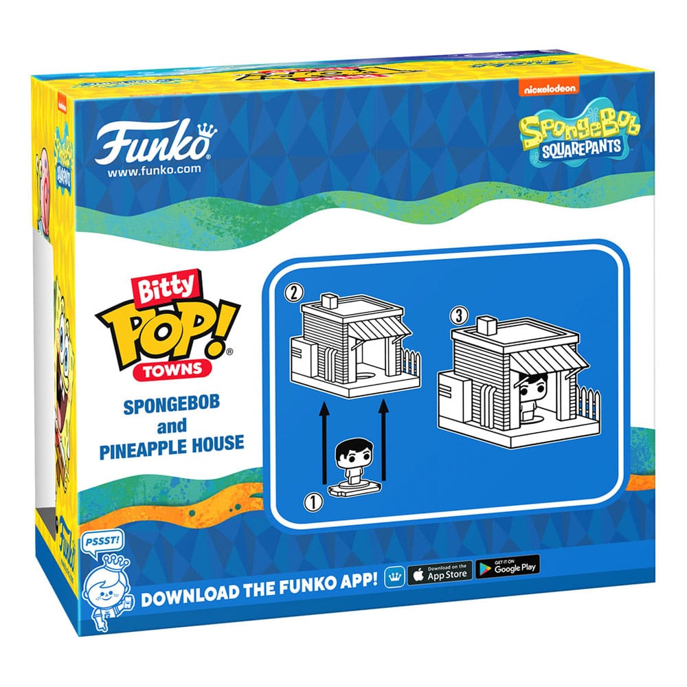 Spongebob Bitty POP! Town Vinyl Figur Spongebob at Home
