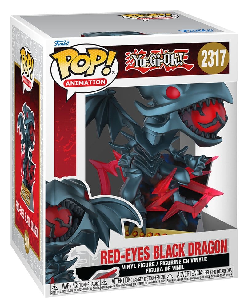 Yu-Gi-Oh! – Funko POP! Premium Rotäugiger schwarzer Drache Vinylfigur (9 cm)