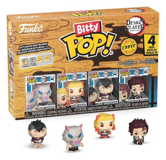 Demon Slayer: Kimetsu no Yaiba Bitty POP! Vinyl Figures 4-Pack Inosuke 2.5 cm