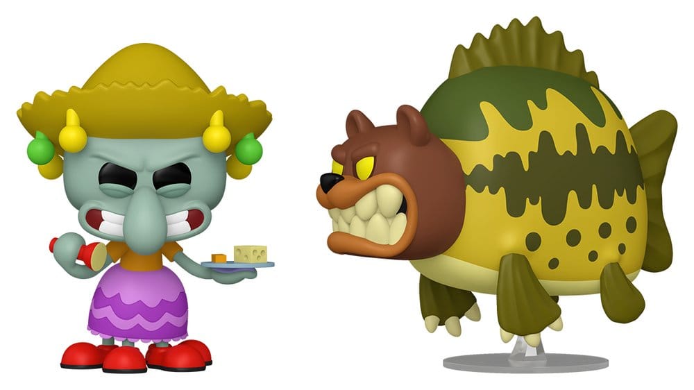 SpongeBob SquarePants POP! Animation Vinyl Figure Squidward & Sea Bear 9 cm