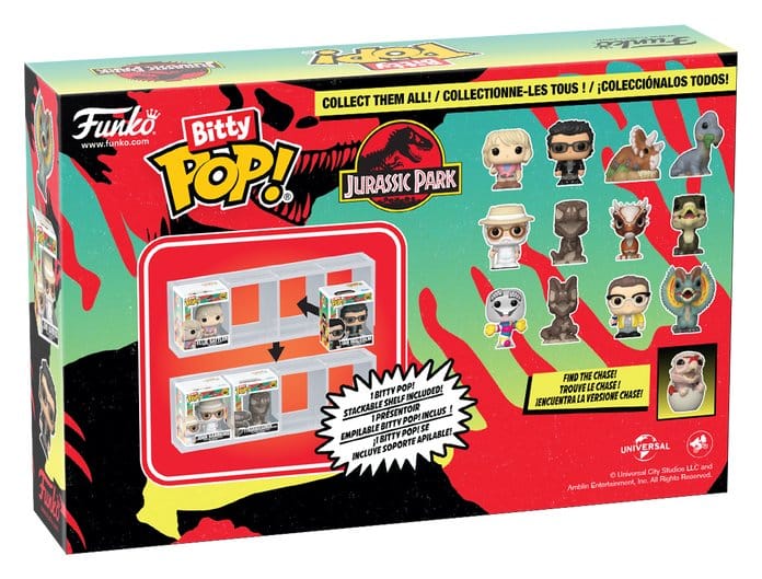 Jurassic Park Bitty POP! Vinyl Figuren 4er-Pack Triceratops 2,5 cm