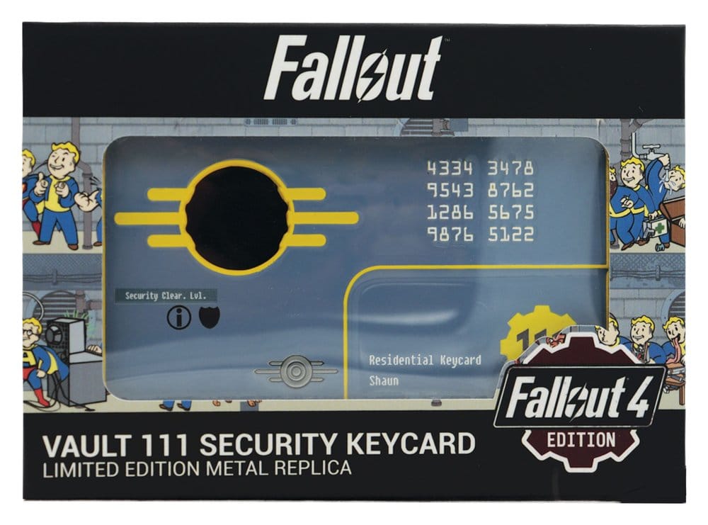 Fallout Replik Security Keycard Vault 111 Limited Edition 11 cm
