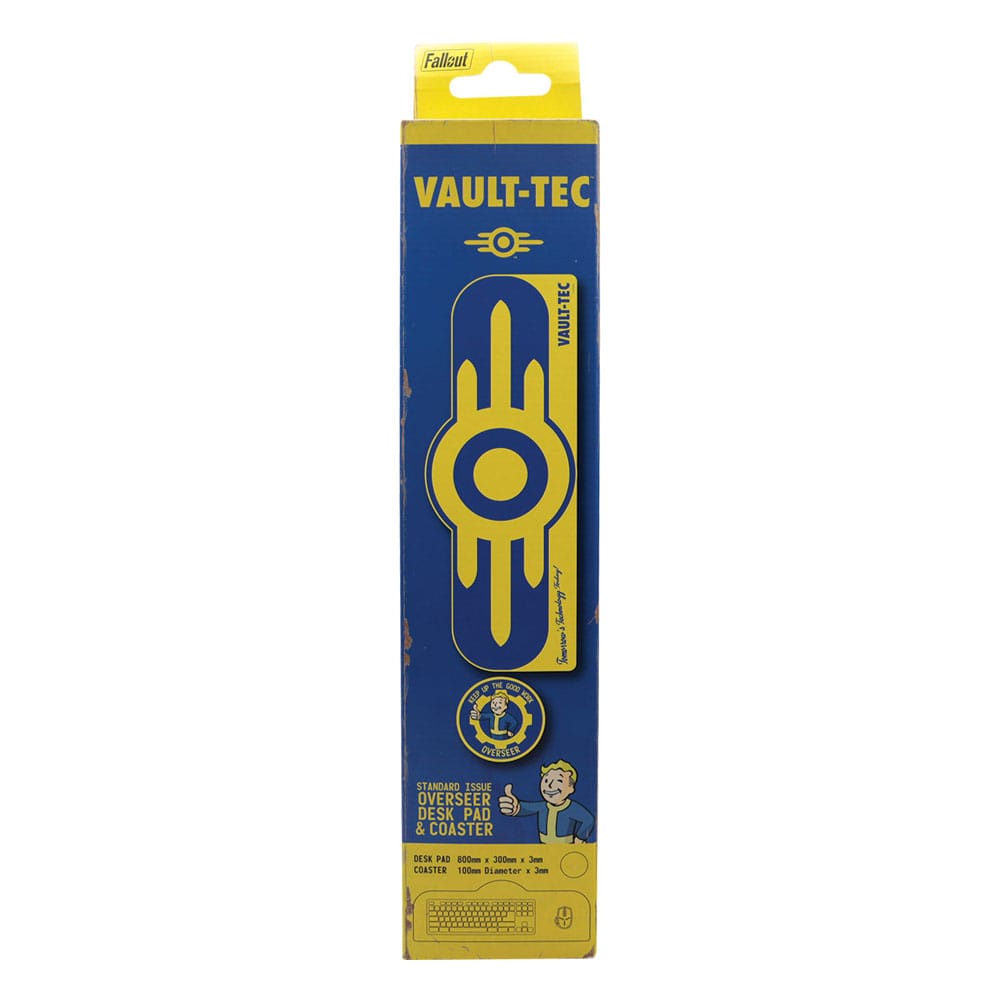 Fallout Desk Mat & Coaster Vault-Tec