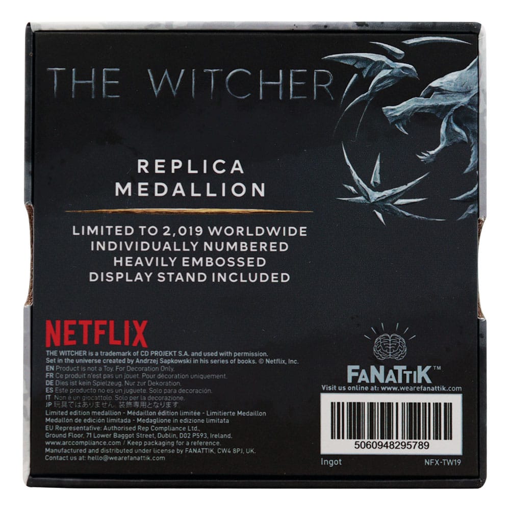 The Witcher Replica 1/1 Necklace Geralt´s Medallion