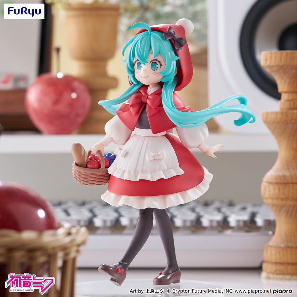 Hatsune Miku Desktop Fairy PVC Statue: Hatsune Miku Little Red Riding Hood Ver., 16 cm
