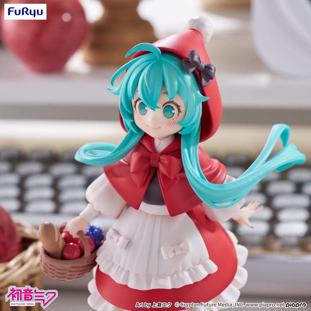 Hatsune Miku Desktop Fairy PVC Statue: Hatsune Miku Little Red Riding Hood Ver., 16 cm