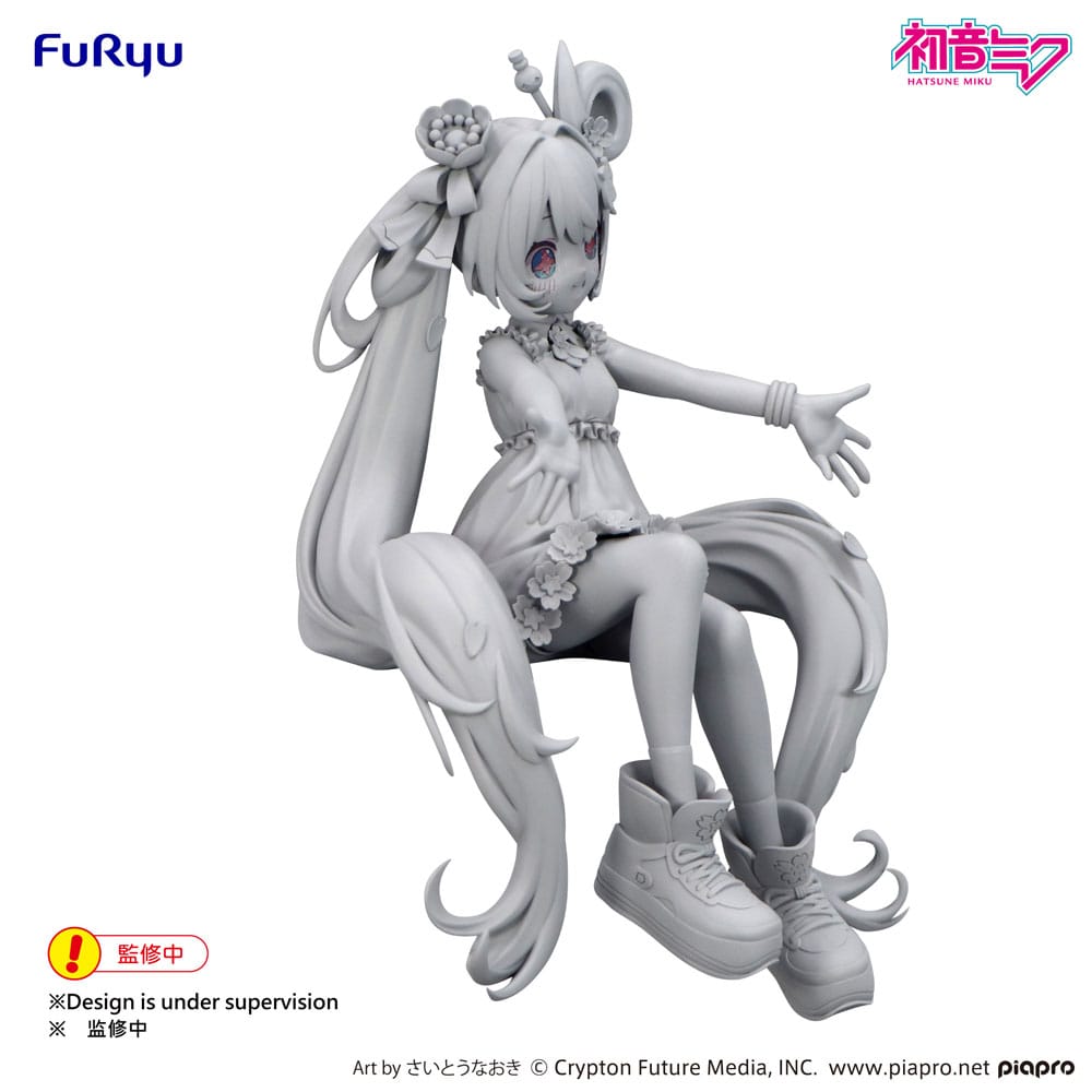 Hatsune Miku Noodle Stopper PVC Statue Hatsune Miku 10th Anniversary 14 cm