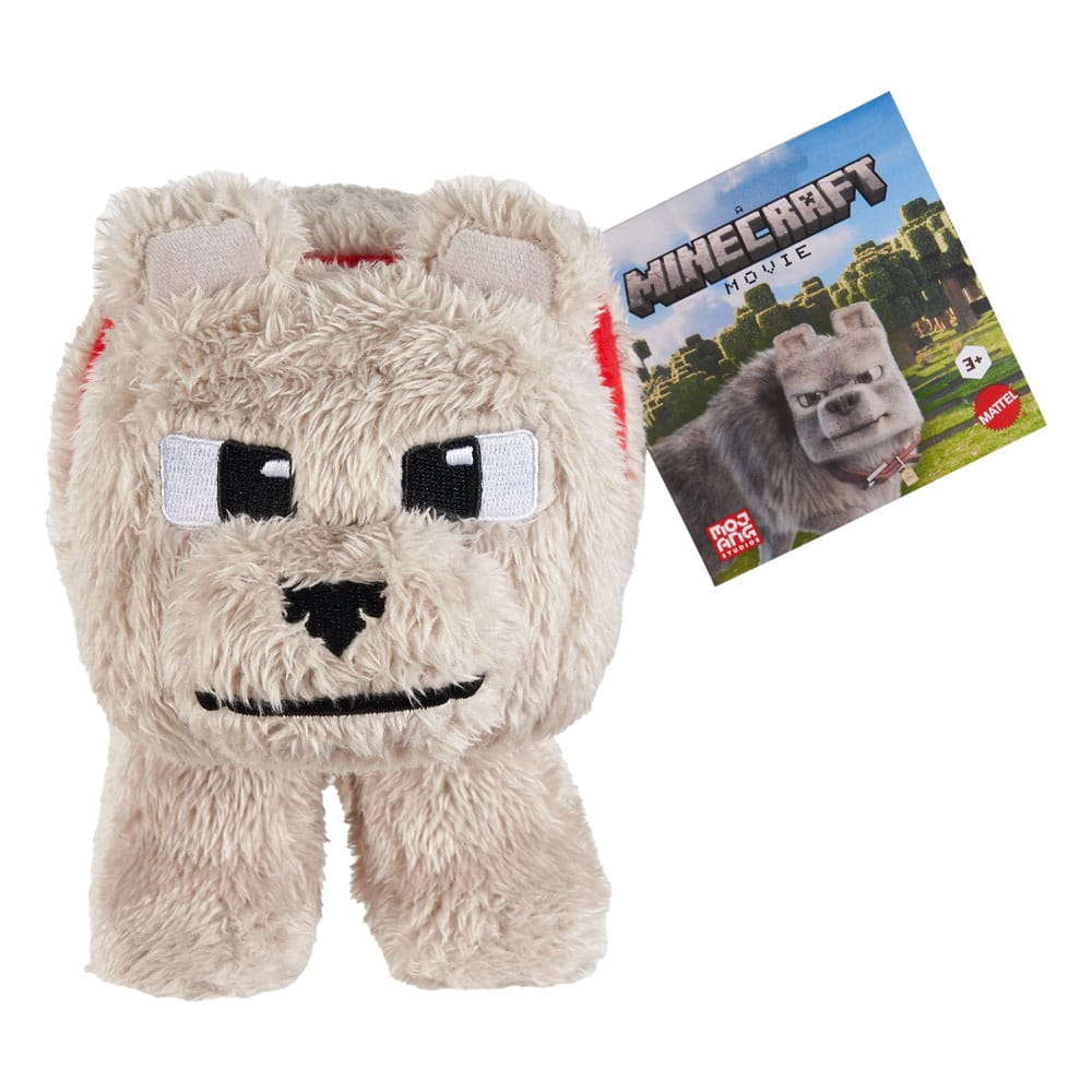 A Minecraft Movie Plush Toy: Dennis the Wolf, 20 cm