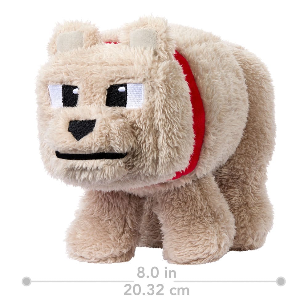 A Minecraft Movie Plush Toy: Dennis the Wolf, 20 cm