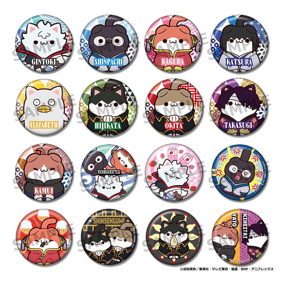 Gintama Mega Cat Project Nyantama! Ansteck-Button 3 cm Blind Box