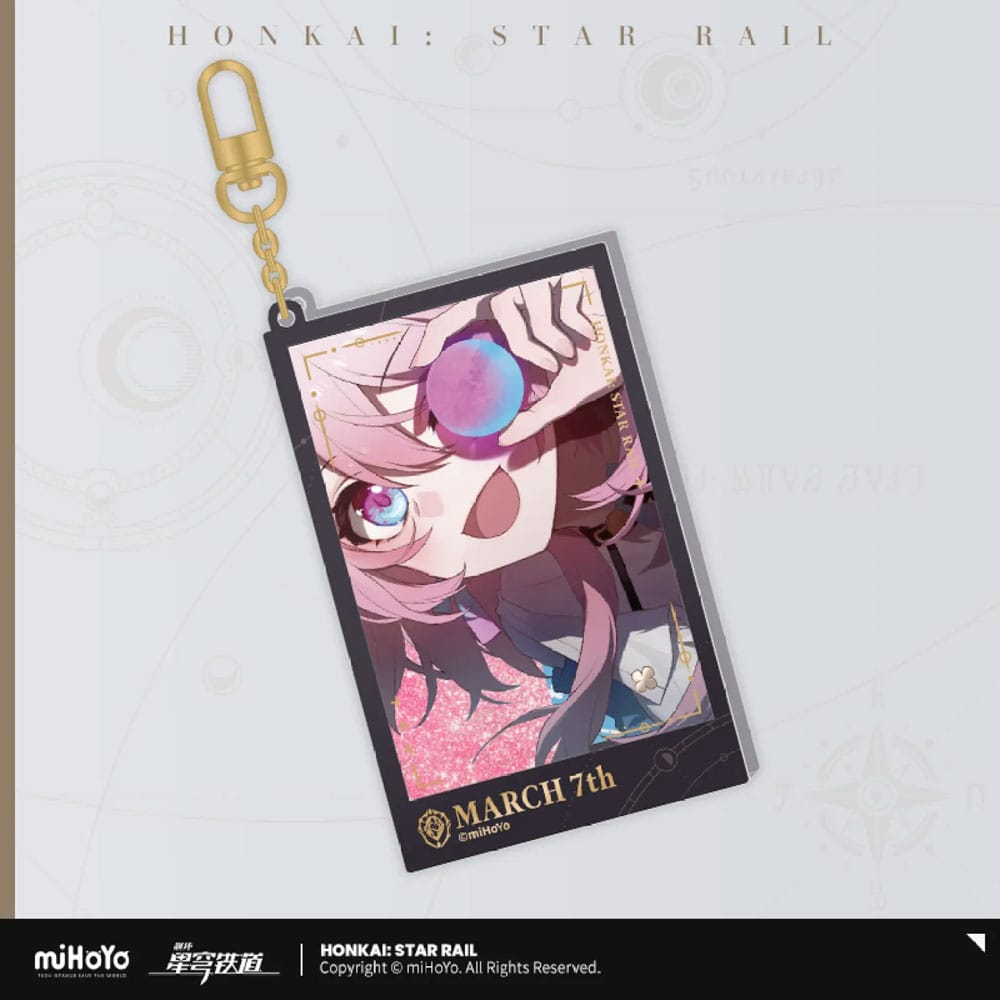 Honkai: Star Rail Countdown Departure Series Acryl Schlüsselanhänger March 7th Glitter 9 cm