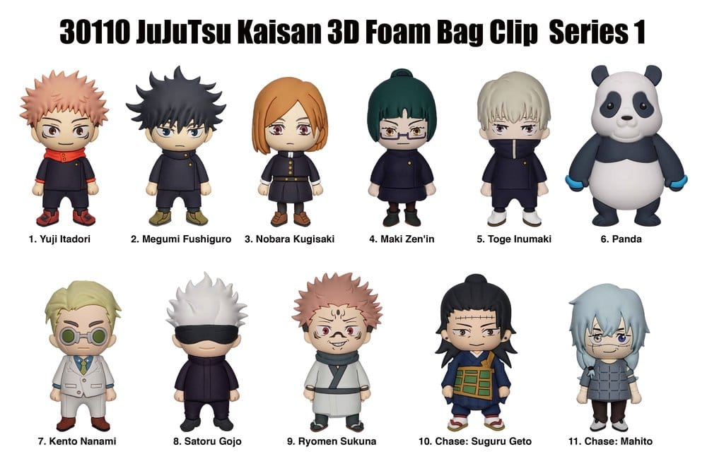 Jujutsu Kaisen 3D PVC Keychain Series 1 Display (24)
