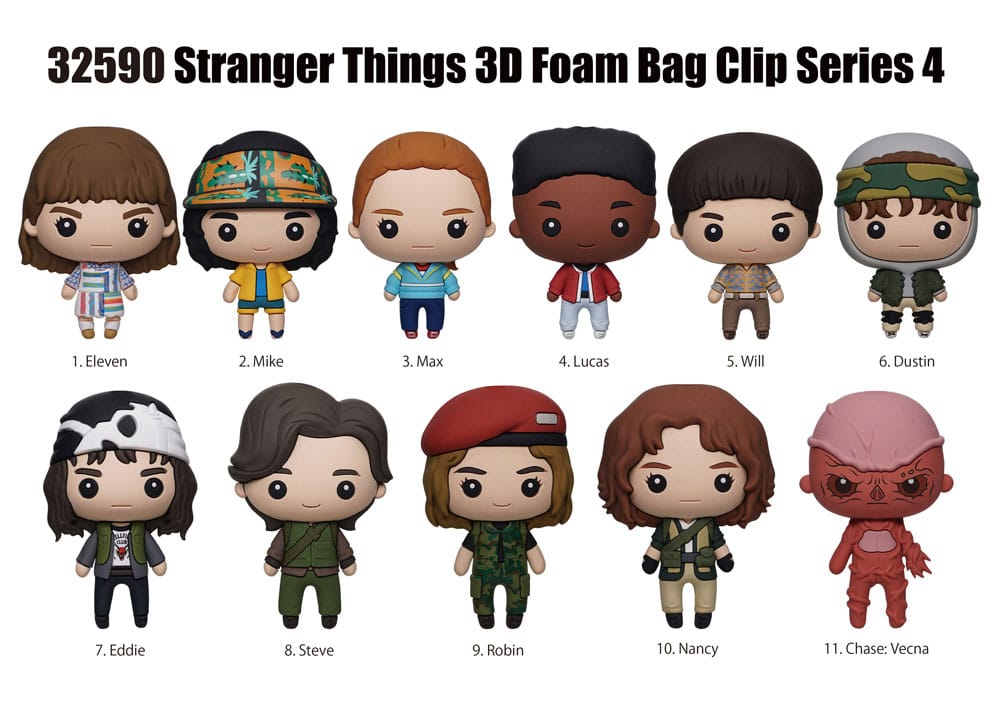 Stranger Things 3D PVC-Taschenanhänger Series 4