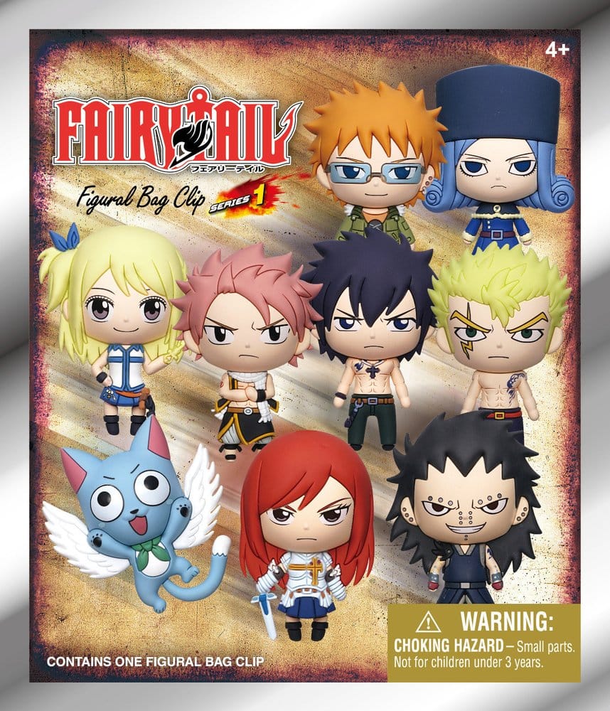 Fairy Tail 3D PVC-Taschenanhänger Serie 1 (Blind Bag)