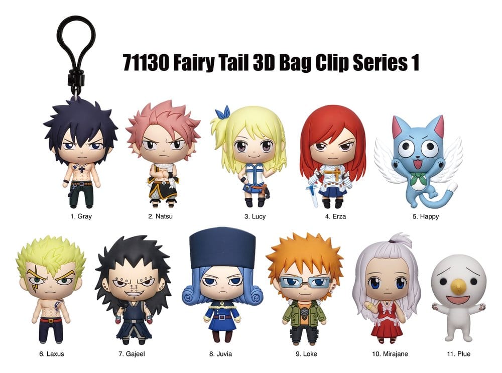 Fairy Tail 3D PVC-Taschenanhänger Serie 1 (Blind Bag)