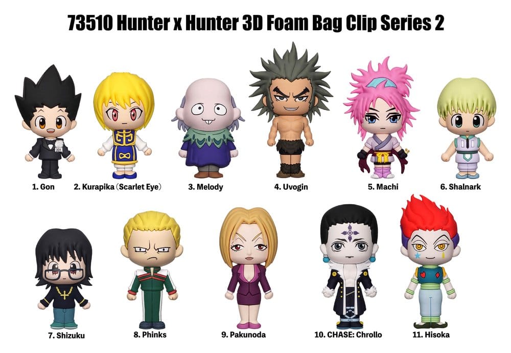 Hunter × Hunter 3D PVC-Taschenanhänger Series 2 (Blind Bag)