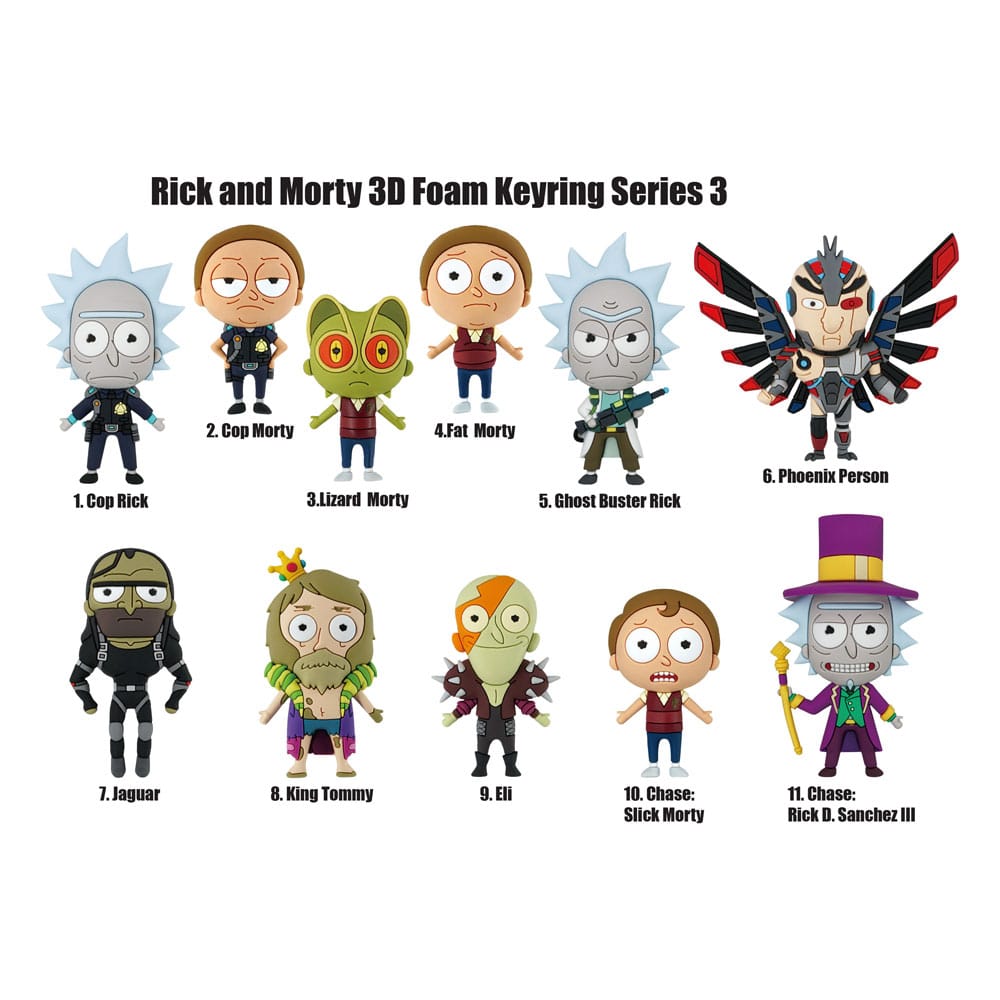 Rick and Morty PVC-Taschenanhänger Series 3 (Blind Bag)