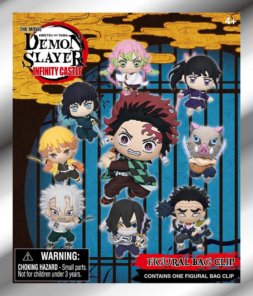 Demon Slayer 3D PVC Keychain Infinity Castle Series 1 Display (24)