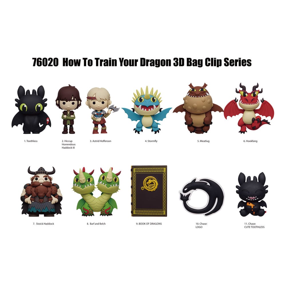 How to Train Your Dragon 3D PVC Keychain 2025 Movie