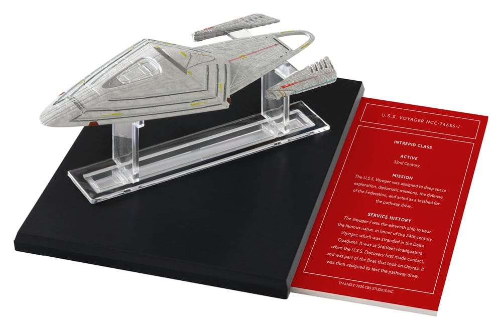 Star Trek Library Die-Cast U.S.S. Voyager NCC-74656-J 10 cm