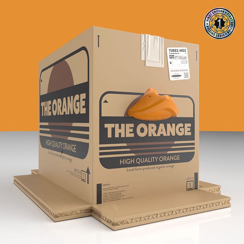Metal Gear Solid Tubbz PVC Figure: The Orange Box Boxed Edition, 10 cm