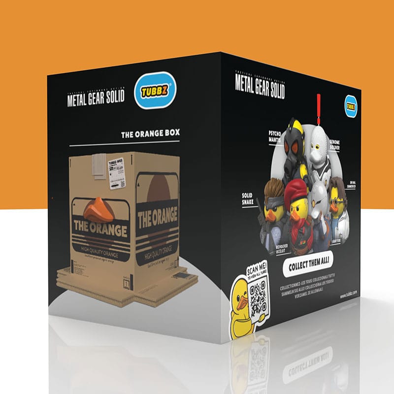 Metal Gear Solid Tubbz PVC Figure: The Orange Box Boxed Edition, 10 cm