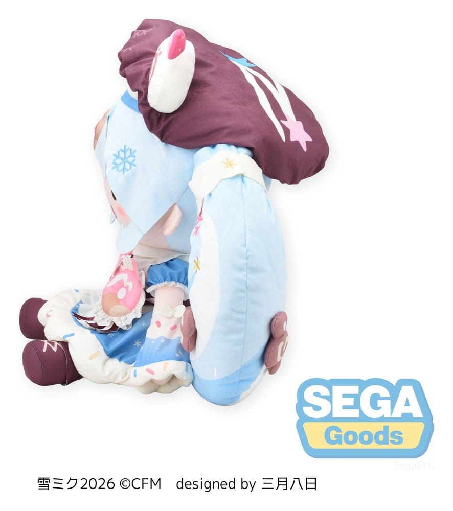 Character Vocal Series 01: Hatsune Miku Fuwa Petit Plush Doll Snow Miku 2026 Dodeka Jumbo 50 cm