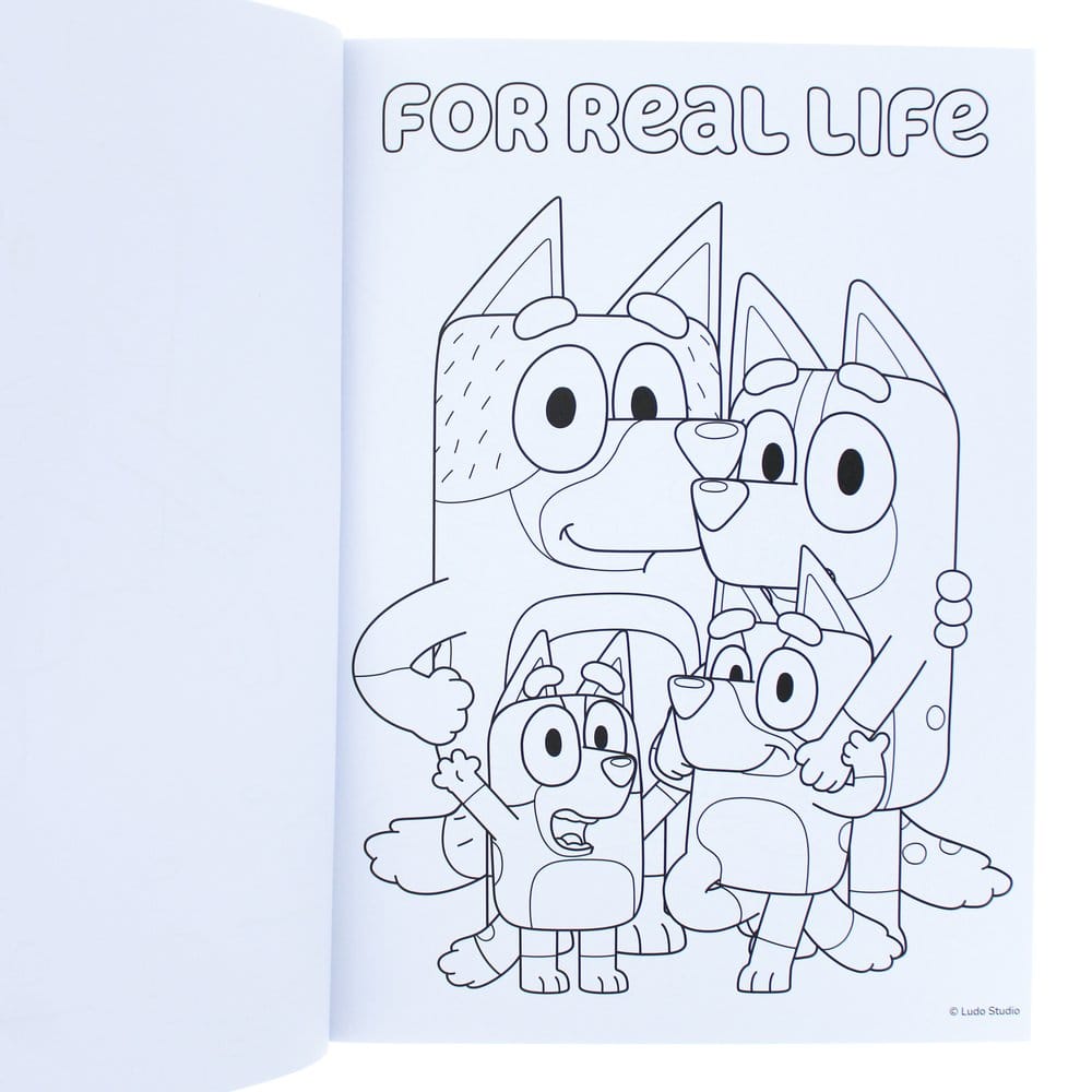 Bluey Malbuch A4 & Sticker Set