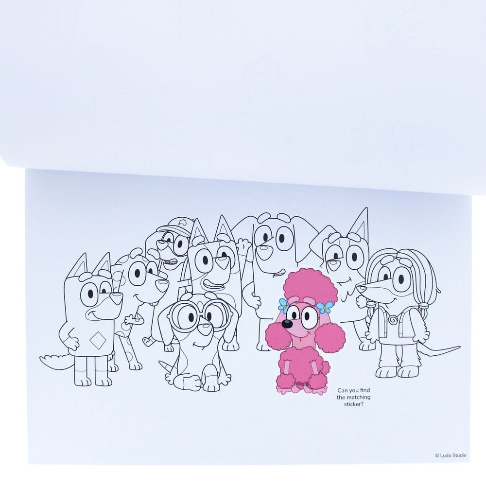 Bluey Malbuch A4 & Sticker Set